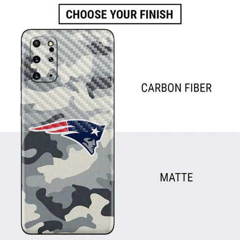 NFL New England Patriots Camo Galaxy S20 Plus Skin